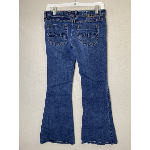 Billabong Jeans Womens 3 Low Rise Blue Bootcut Flare Stretch Denim Y2K Vintage - Picture 2 of 10